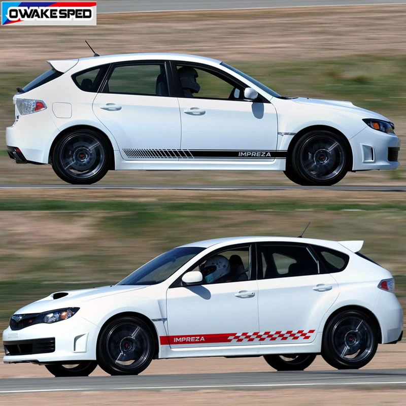 レーススポーツストライプ車のドアサイドスカートステッカー レーススポーツストライプ車のドアサイドスカートステッカー