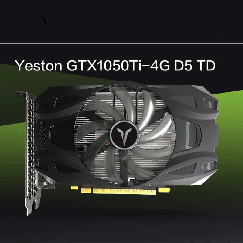 Yeston GeForce GTX 1050Ti GPU 4GB GDDR5 128 bit Gaming Настольный компьютер ПК Видеокарты Поддержка Ti DVI D