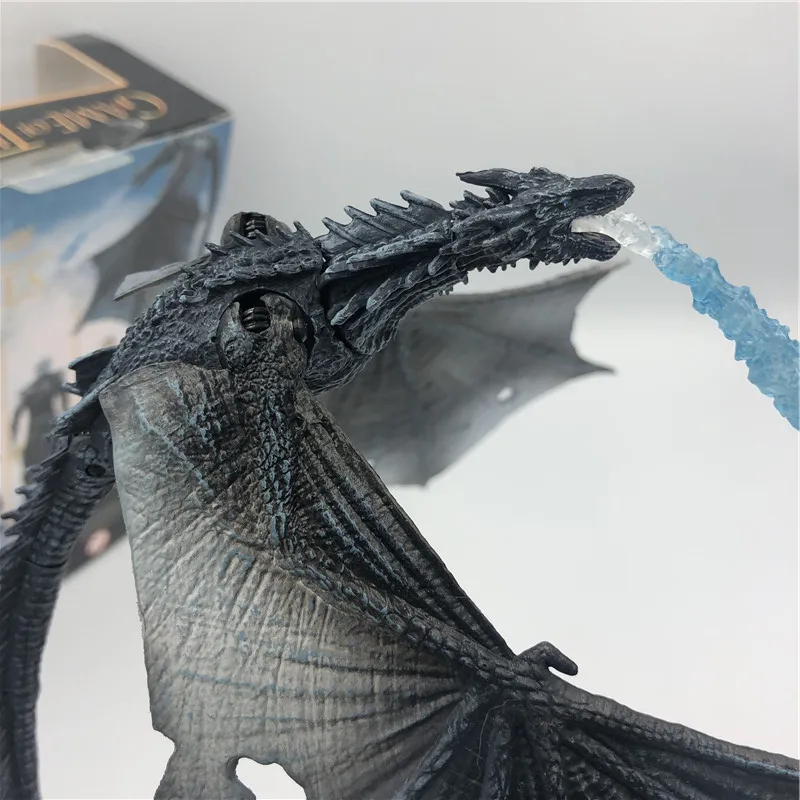 Игра престолов Сезон 8 Viserion ледяной дракон сустав подвижные ПВХ Рисунок ночной король Рыцарь Модель коллективные игрушки 19 см