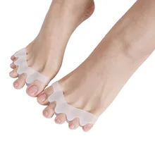 Correcteur de séparateur d'orteils Hallux Valgus 2 pièces séparateur de marteau orthopédique en Silicone redresseur épandeur outil de soins des pieds