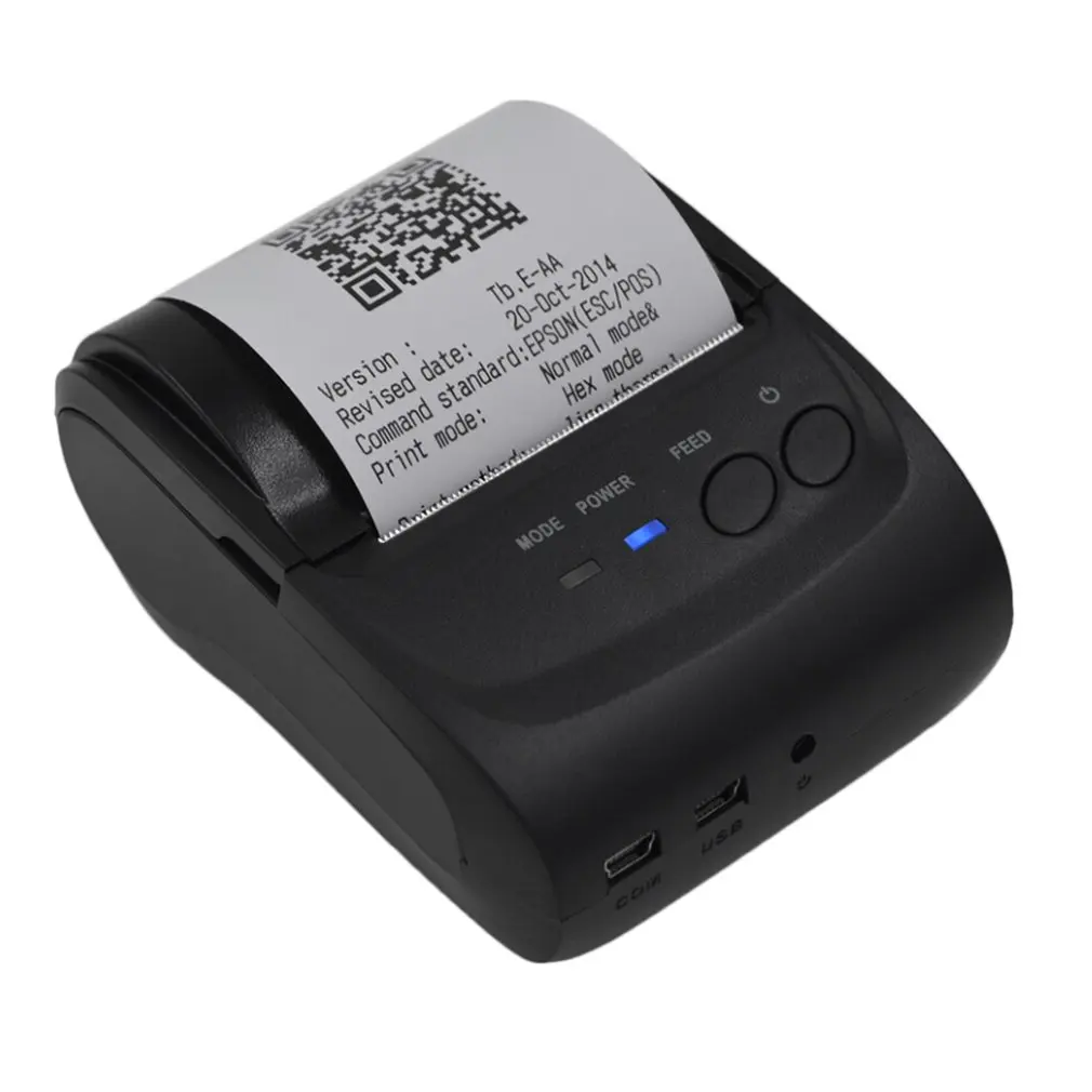 POS-5582 DD портативный мини принтер 58 мм Bluetooth 4,0 Android кассовый аппарат POS чековые принтеры билетов термопринтер