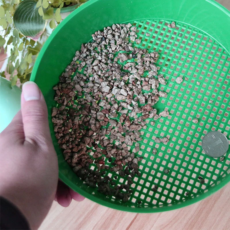 

Fine Mesh Sieve Green Environmentally Gardening Tools Mesh Gardening Tool Home Planting Mini Garden Soil Stone Plastic