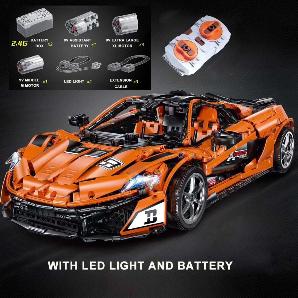 

DHL 20087 The MOC-16915 McLaren P1 Speed Car Set App RC Technic Motor Car Toys Building Blocks Bricks Kids Toys Christmas Gifts