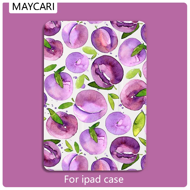 

Ipad 2 3 4 White Leather PU Hard Back Case Cherry Fruit Cover Protective For 2020 iPad Pro 11 12.9 10.5 7.9 inch Mini 1 2 3 5