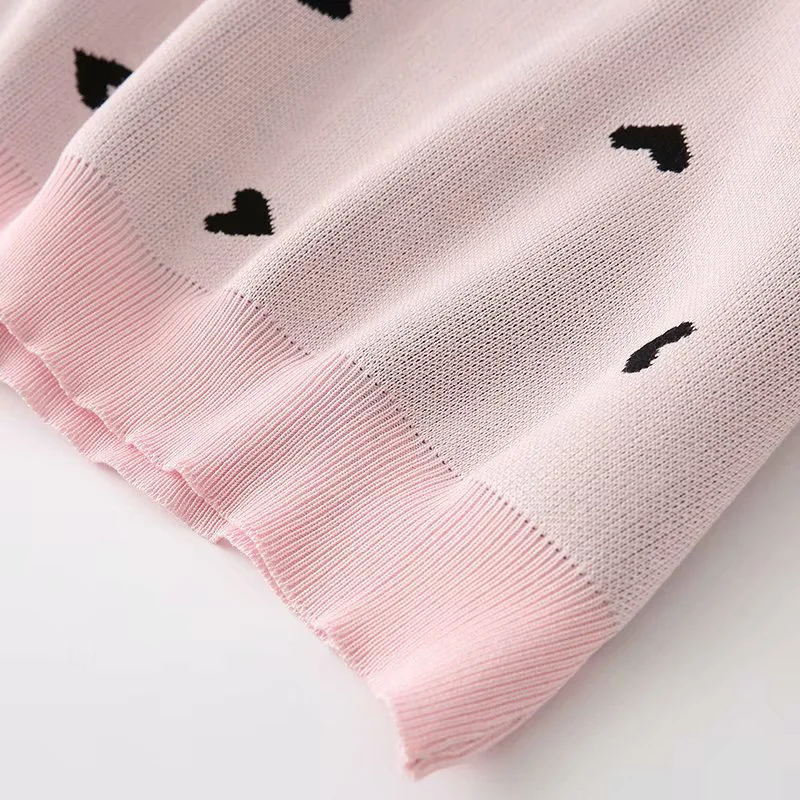 korea chic heart pattern knitted suit women skirt set autumn winter knitted suit 2 piece set sweet top and skirt