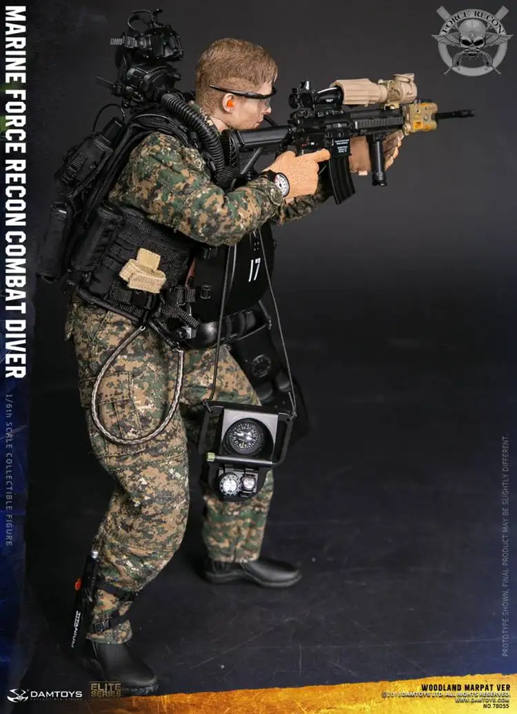 1:6 Dragon United States Marine Corps Woodland Camo ELCS poitrine de 12" GI JOE Dragon Hot Dam Toys PMC 