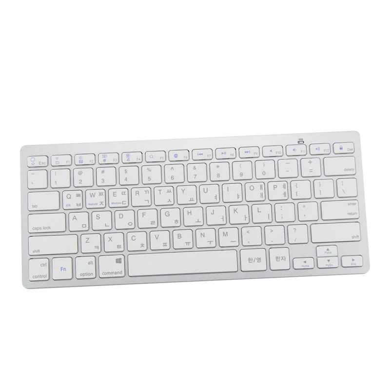 

Slim Bluetooth Wireless Keyboard Layout Korean Version For Android IOS Windows Tablets VDX99