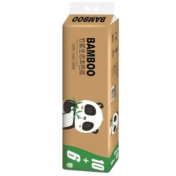 

Toilet Paper Towels Bamboo Natural Color,122*130mm,4-Ply Thicken,16 Rolls Per Pack