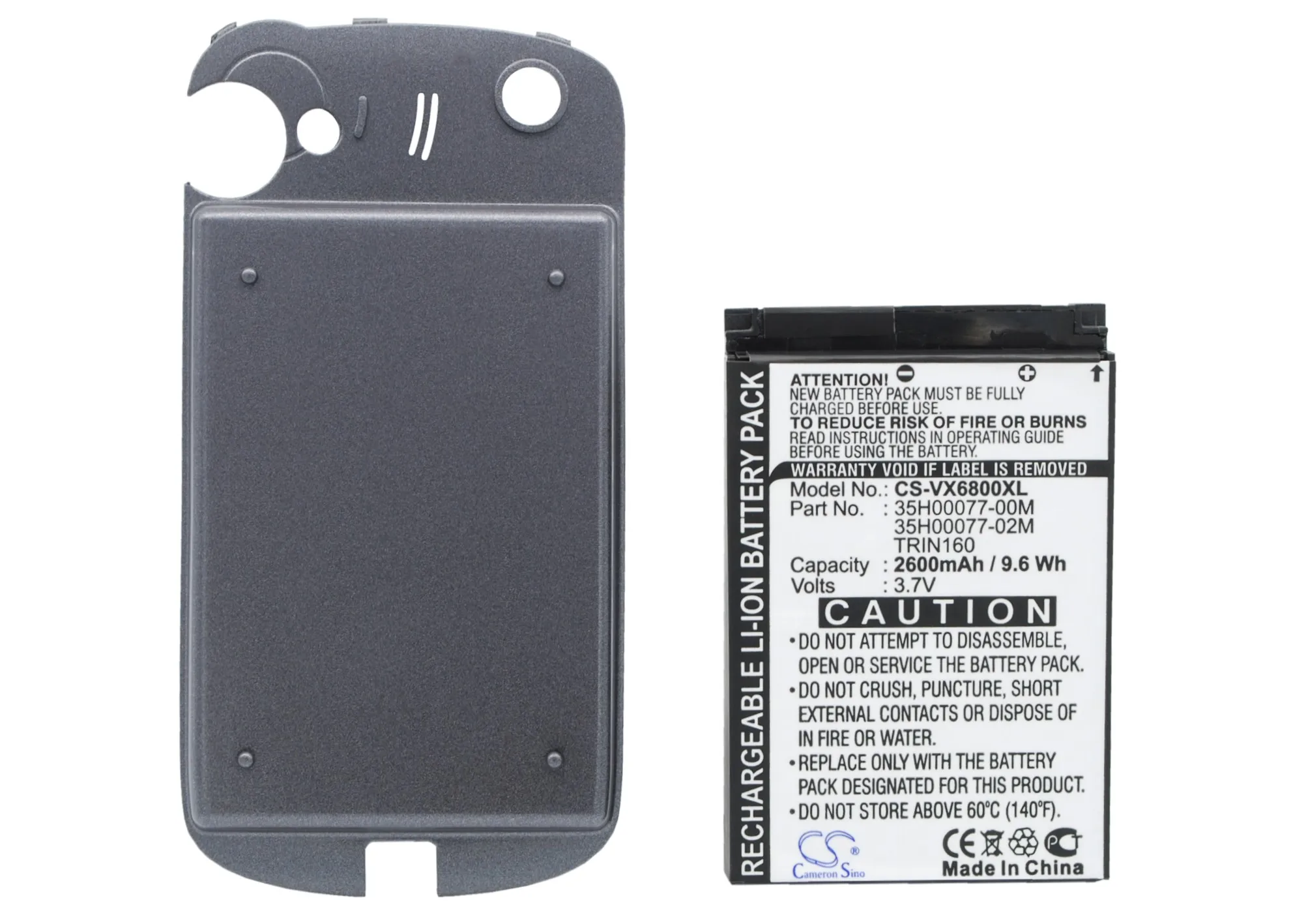 

UPGRADE! Cameron Sino For Sprint 35H00077-00M PPC-6800 2600mAh / 9.62Wh