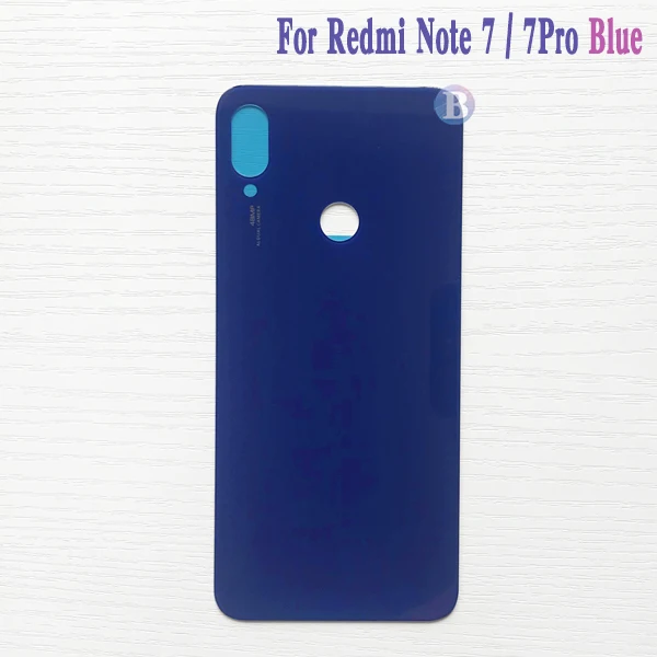 Высокое качество задняя крышка для Xiaomi Redmi Note 7/Note 7 Pro корпус крышка батареи дверь задняя крышка Шасси рамка - Цвет: Blue