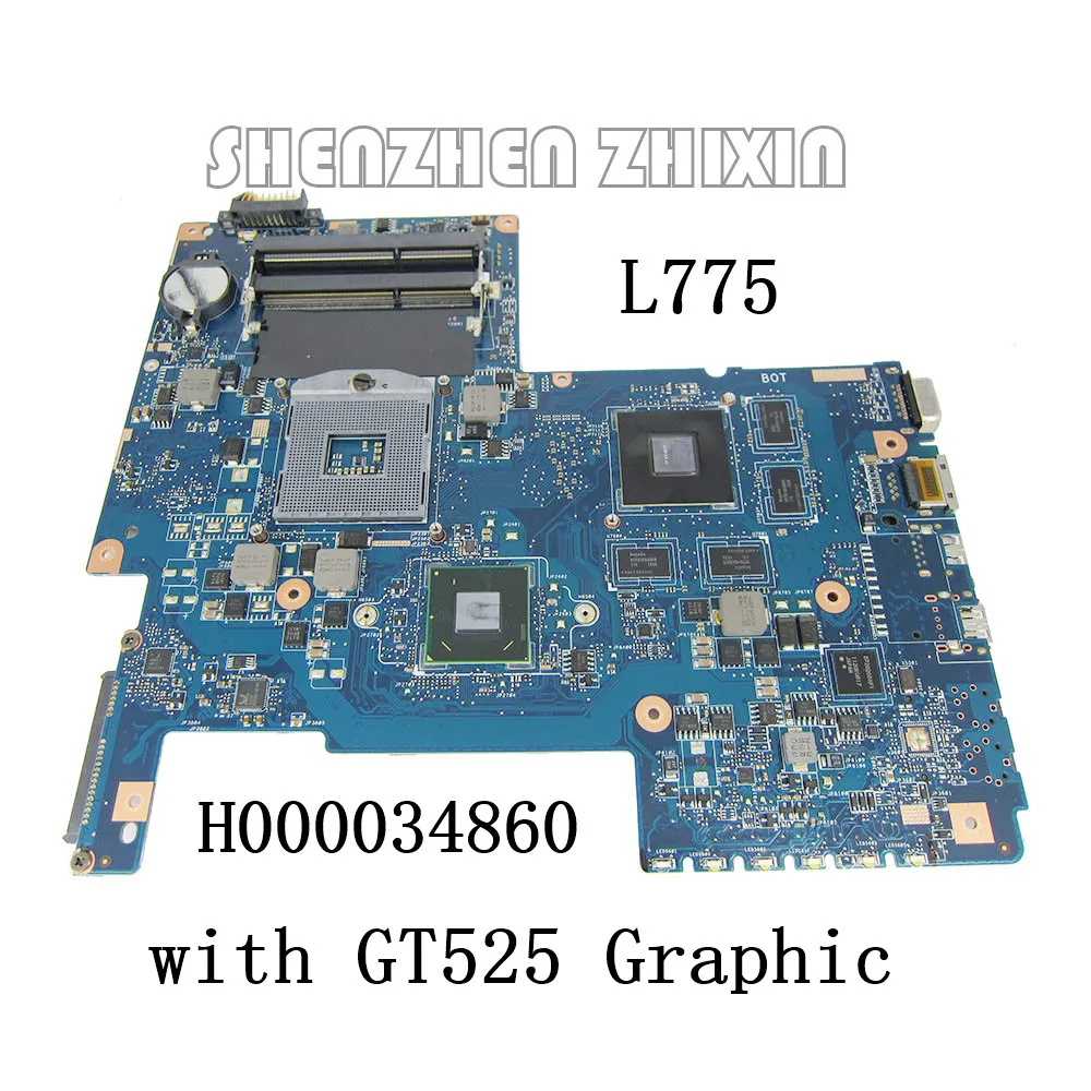 Материнская плата H000034860 hm65 для ноутбука Toshiba Satellite L775 с графической платой
