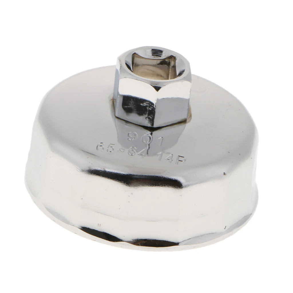 65mm 14 Flutes Oil Filter Cap Wrench Tool  Cap Oil Filter Wrench Car Socket Remover Tool for Toyota LEXUS Or other Car