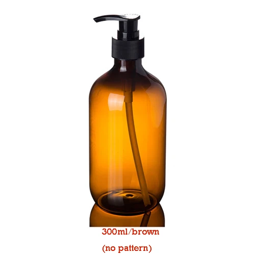 300ml brown 500 мл/600 мл диспенсер для мыла косметический флакон для ванной рук дезинфицирующий шампунь для мытья тела лосьон бутылка для путешествий на открытом воздухе - Цвет: 300ml brown