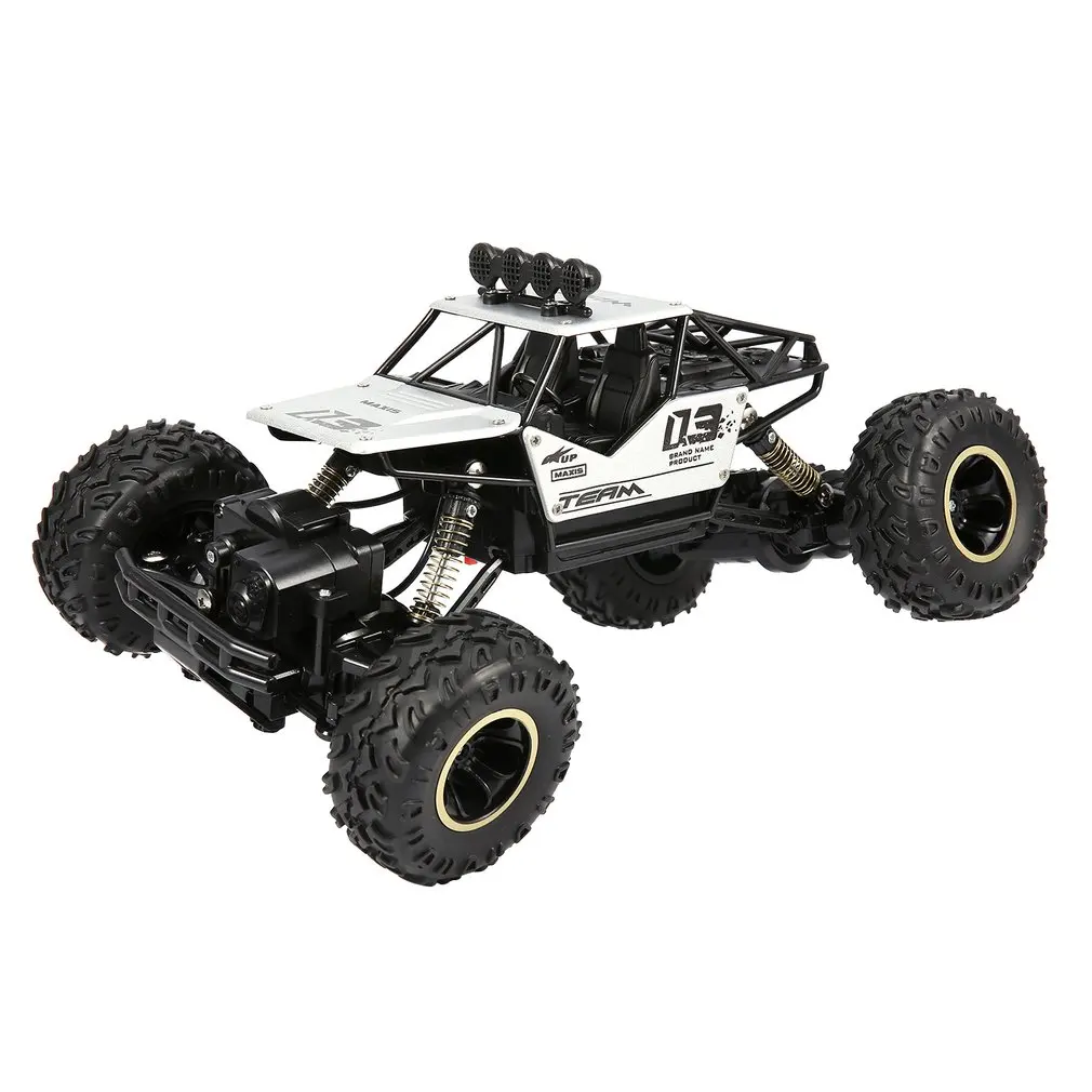 1/16 2,4 GHz 4WD сплав корпус Rock Crawler двойные двигатели внедорожные длительное управление RC Bigfoot скалолазание автомобиль детские игрушки
