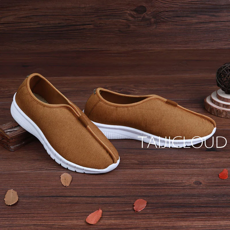 Father shoes linen cloth face meditation Chinese style casual lay shoes old Beijing retro canvas shoes