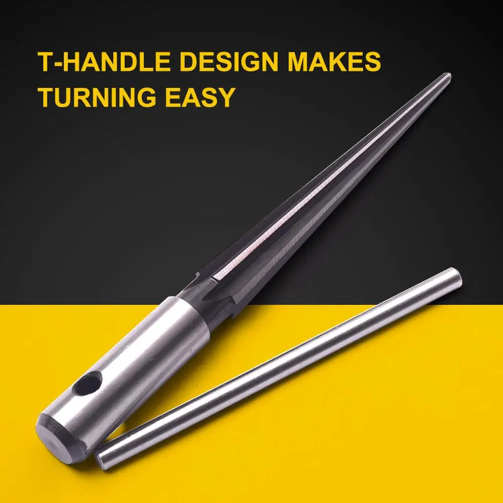 Top Quality 45 Steel 1/8" to 1/2" Diameter Hand Tapered Reamer with 13mm Shank Diameter 140mm