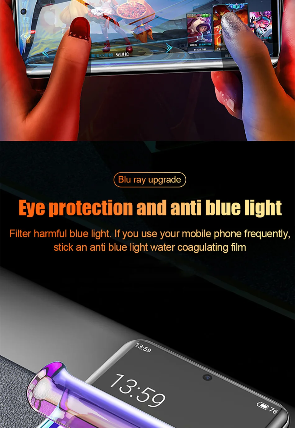3-1Pcs 200D Soft Hydrogel Film For Samsung Galaxy Note 10 8 9 S8 S9 S10 PLus S10E A50 A70 Full Screen Cover Protector Not Glass