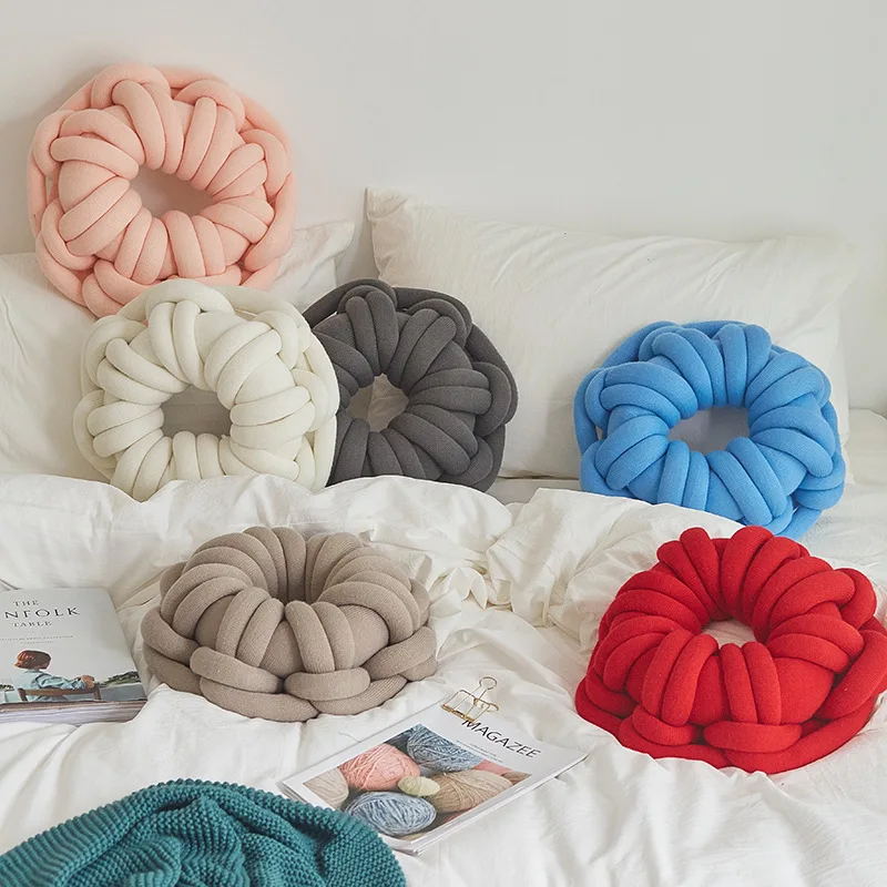

Magic Channel Northern European-Style INS Style Donuts Creative Knotted Pillow Decoration Cushion Couch Pillow