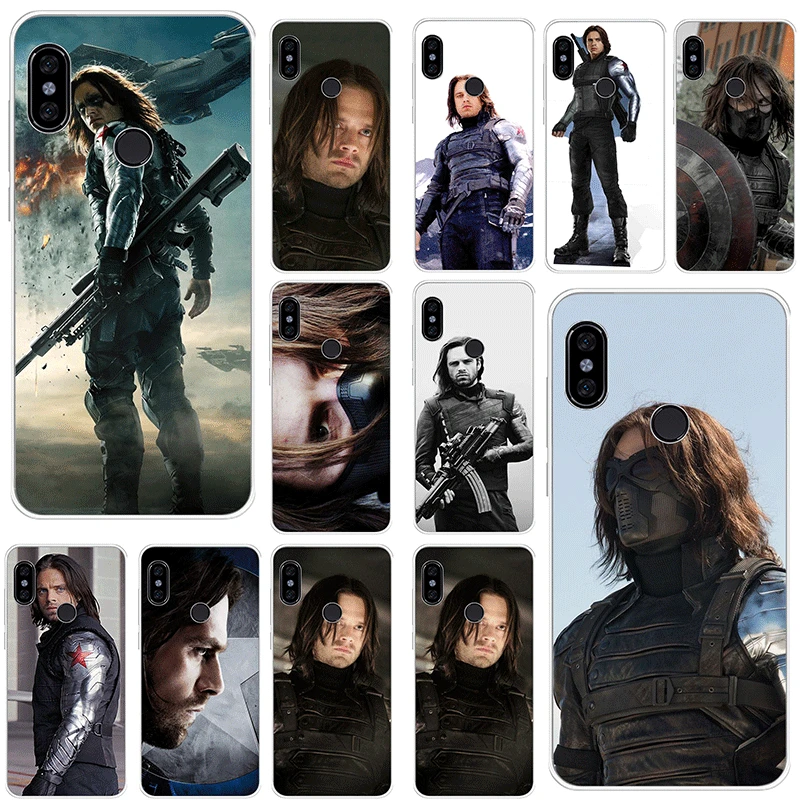 

Mobile Phone Case For Xiaomi Redmi Note 4 4X 3 5 6 7 Pro 5A Hard Cover Winter Soldier Superhero Shell