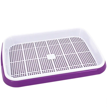 

LIXF 2Sets Double-Layer Sprouter Nursery Tray Seed Pots Hydroponics Basket Flower Plant Germination Tray Box Purple