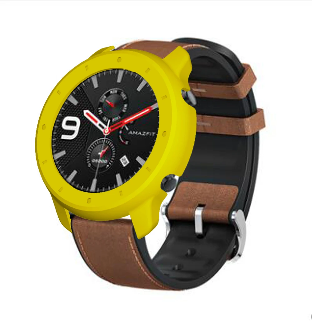 Для Xiaomi Huami AMAZFIT GTR 47 мм протектор ПК чехол для часов Корпус рамка защитные чехлы Смарт-часы аксессуары