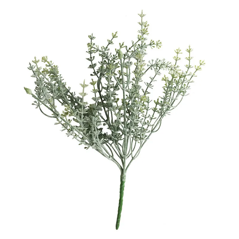 

1PC Wedding artificial flower planting round grass green home decoration 34cm INS wind Polyethylene fake flowers