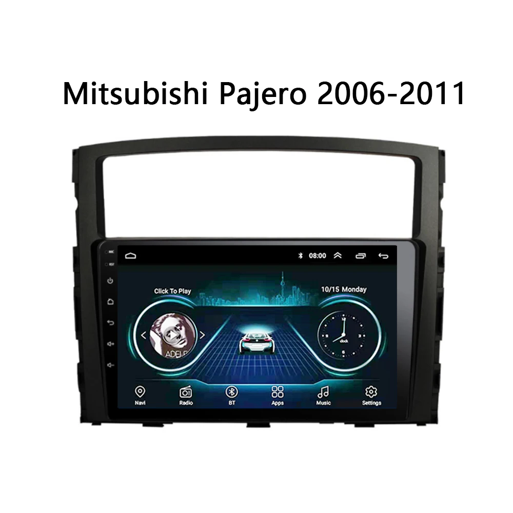 Автомагнитола Mitsubishi Pajero 2006 2011 универсальный мультимедийный плеер с GPS навигацией
