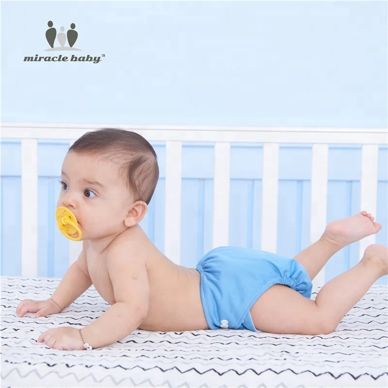 Miraclebaby/Детская Пеленка из моющейся ткани для маленьких девочек и мальчиков, многоразовые детские подгузники, штаны с регулируемым размером, меняющиеся подгузники
