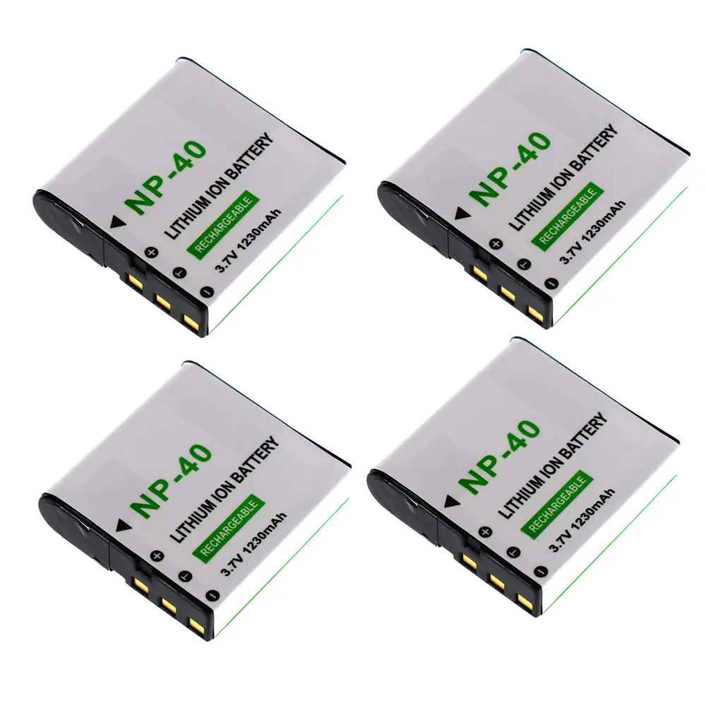 4X Replacement Battery for Casio NP-40 CNP40 &amp PRO EX-P505 P600 P700 Z700 Z750 Z850 Camera | Электроника