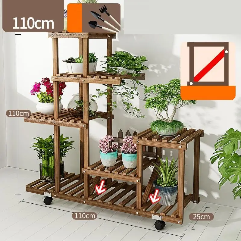Number 11 Estante Para Plantas plantenstandard Suporte Flores Escalera Decorativa Madera стойка для растений Dekoration балкон полка подставка для цветов - Цвет: Number 11