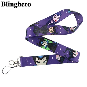 

CA817 Wholesale 20pcs/lot Evil Queen Lanyards Neck Strap Mobile Phone Keys ID Card Holder Lanyard For Keys DIY Hanging Rope