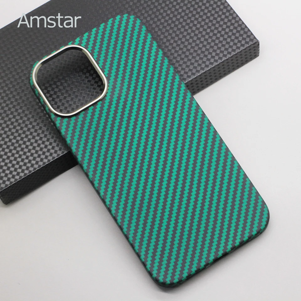 Amstar Emerald Pure Carbon Fiber Phone Case Iphone 12 Pro Max Green