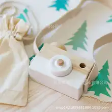 INS Burst красный Деревянный фотоаппарат игрушка креативное украшение шеи подвесная детская игрушка фотографический реквизит декоративный маятник