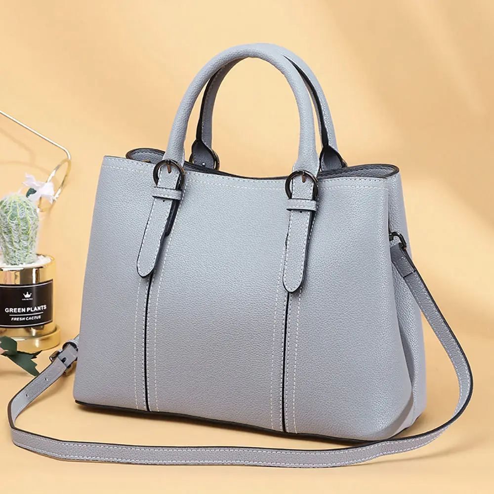 Light Blue RanHuang Для женщин из натуральной кожи сумки модные сумки для женщин из коровьей кожи сумки на плечо класса люкс Курьерские сумки черный, красный - Цвет: Light Blue