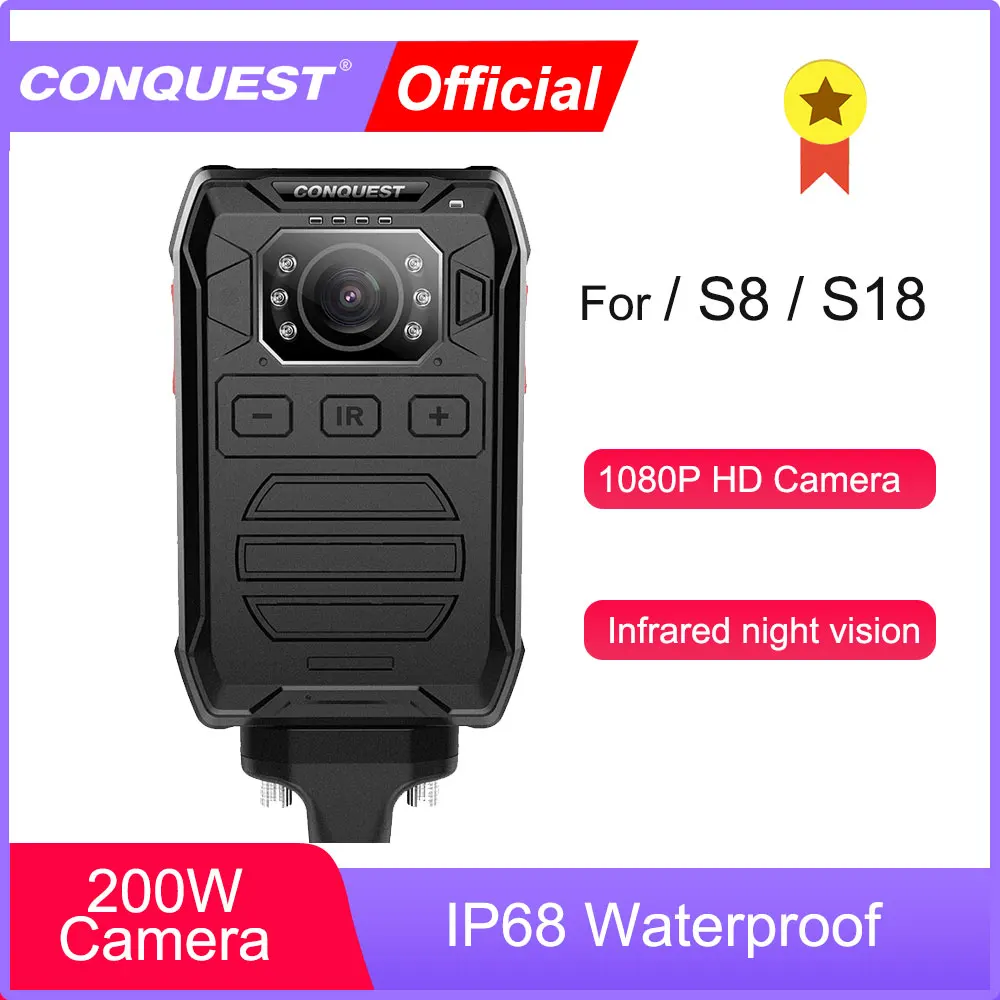 CONQUEST P81 нательная камера HD 1080P DVR видеокамера безопасности ИК Ночное Видение