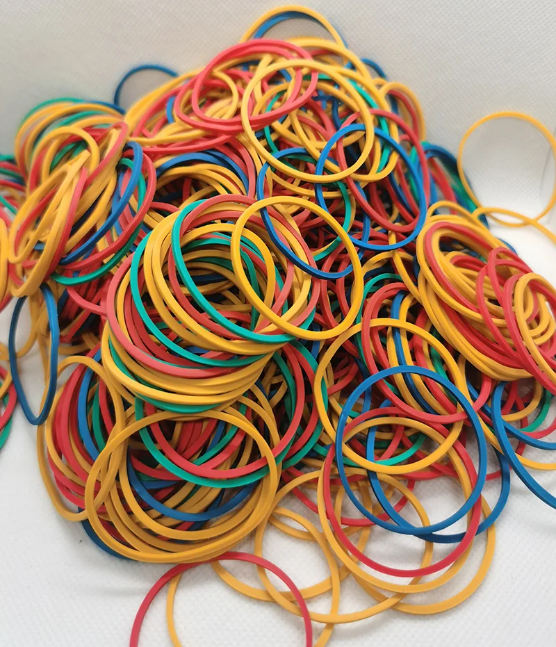 100 Pcs/lot Colorful Rubber Bands 38mm Stationery Holder Strong Elastic  Hair Band Loop Tapes Adhesives