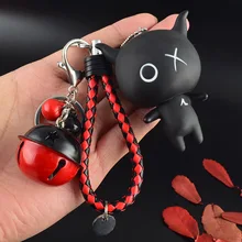 От производителя милый мультфильм XO Andox Box Брелок Подвеска для мужчин и женщин небольшие подарки кожаный канат брелок с колокольчиком