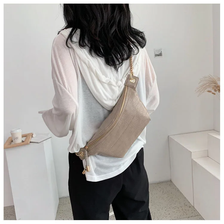 2019 новая корейская мода каменный узор карманы волна дикая Повседневная нагрудная Сумка Наплечная Сумка