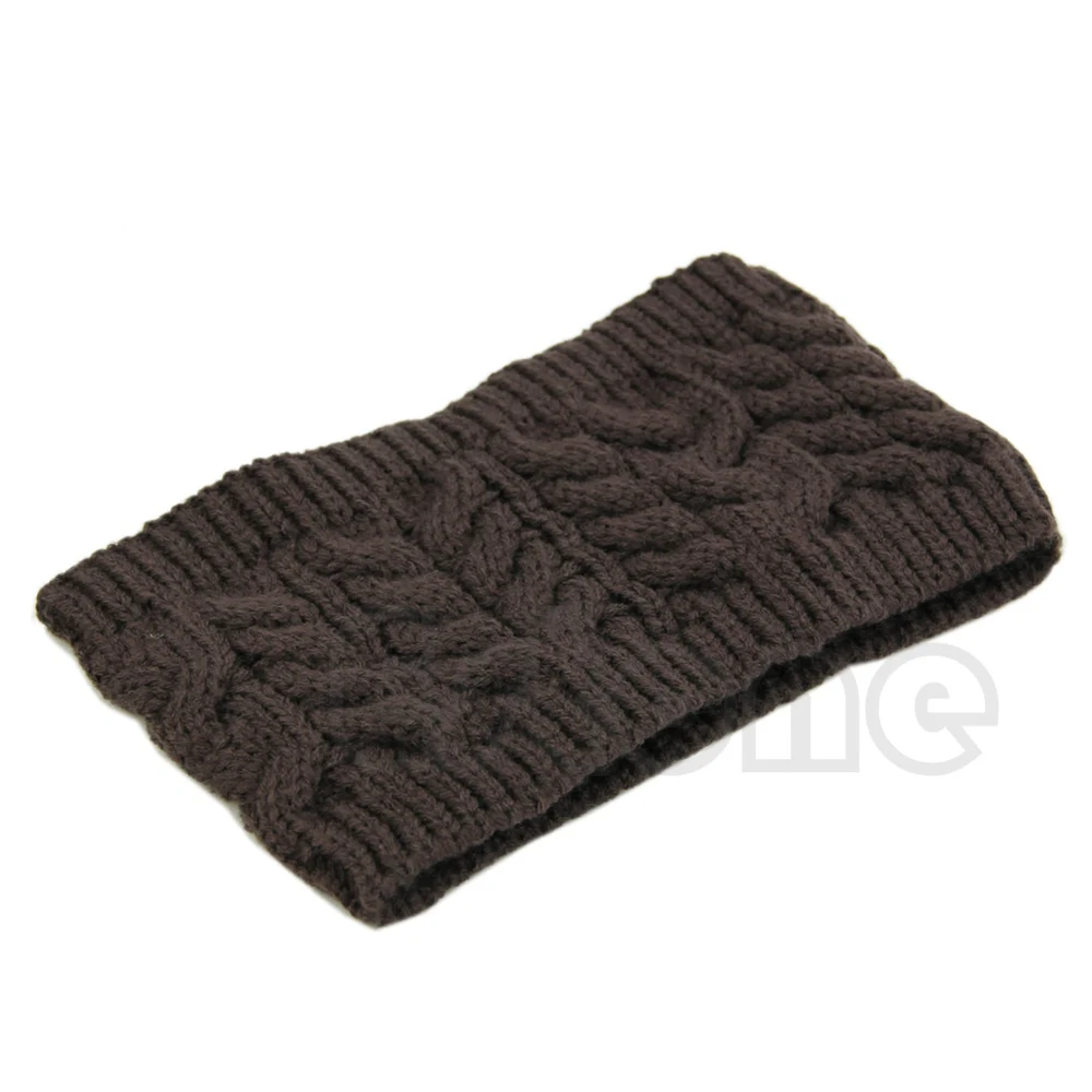 Coffee Chic Women Knitted Empty Skull Beanie HeadBand Warm Hat Lady Girl Winter Ski Cap - Цвет: Coffee