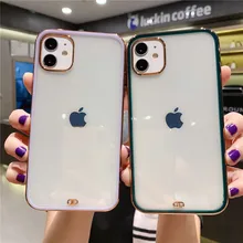 Simples silicone transparente à prova de choque caso de telefone transparente caso de telefone é adequado para i phone12/12pro/12promax