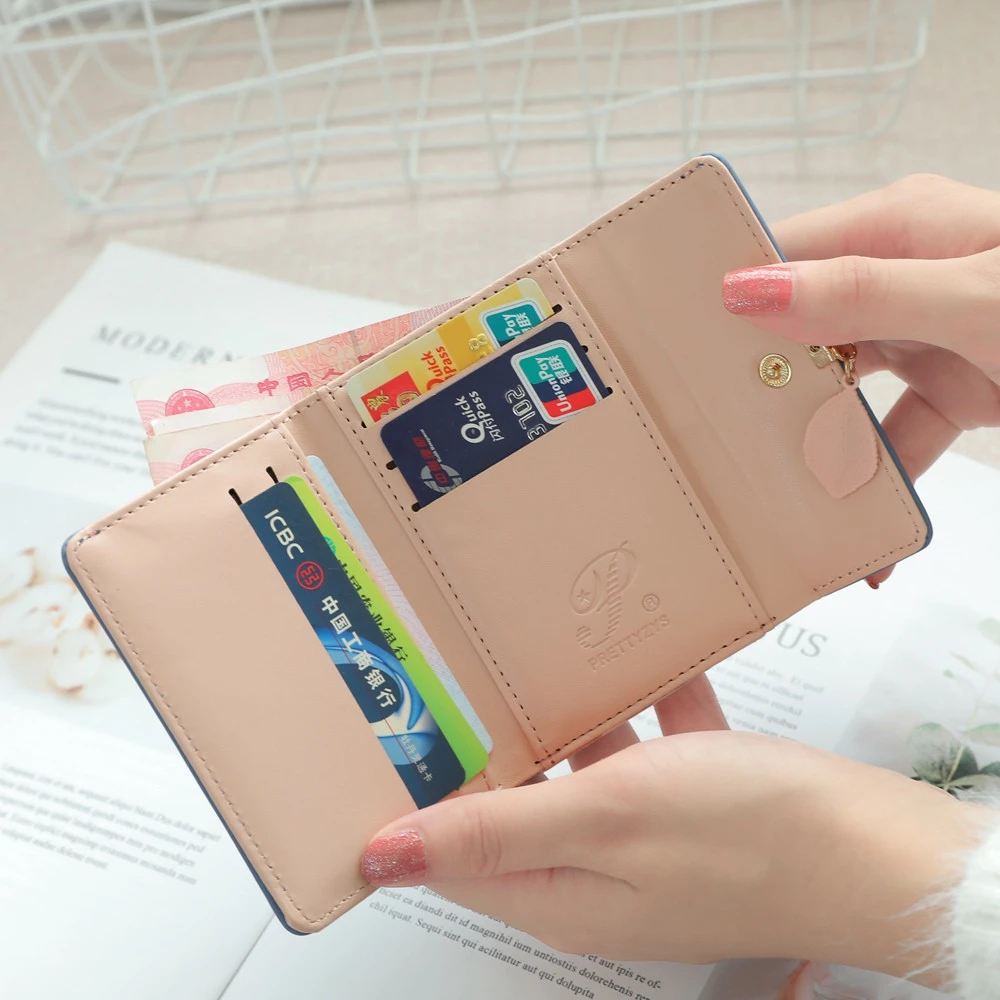 New Wallet Women Fashion Small Wallet Purse Female Magnetic Snap Money Bag Small Coin Pocket Credit Card Holder Bags 813
