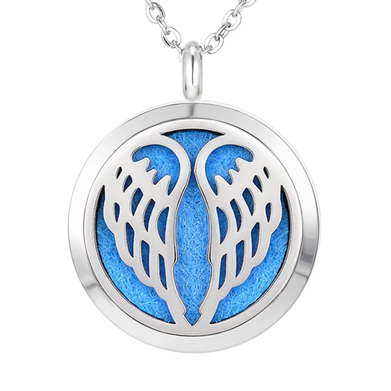190 Essential Oil Diffuser Locket Pendant Necklace