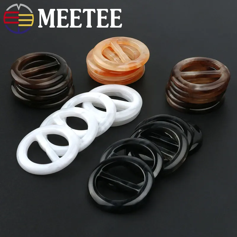 Meetee 5 шт. Стразы Tri-Glide пряжки сплав жемчуг пояс Одежда Узел Декор Кнопка DIY Ювелирные изделия Одежда Сумки Аксессуары BF475