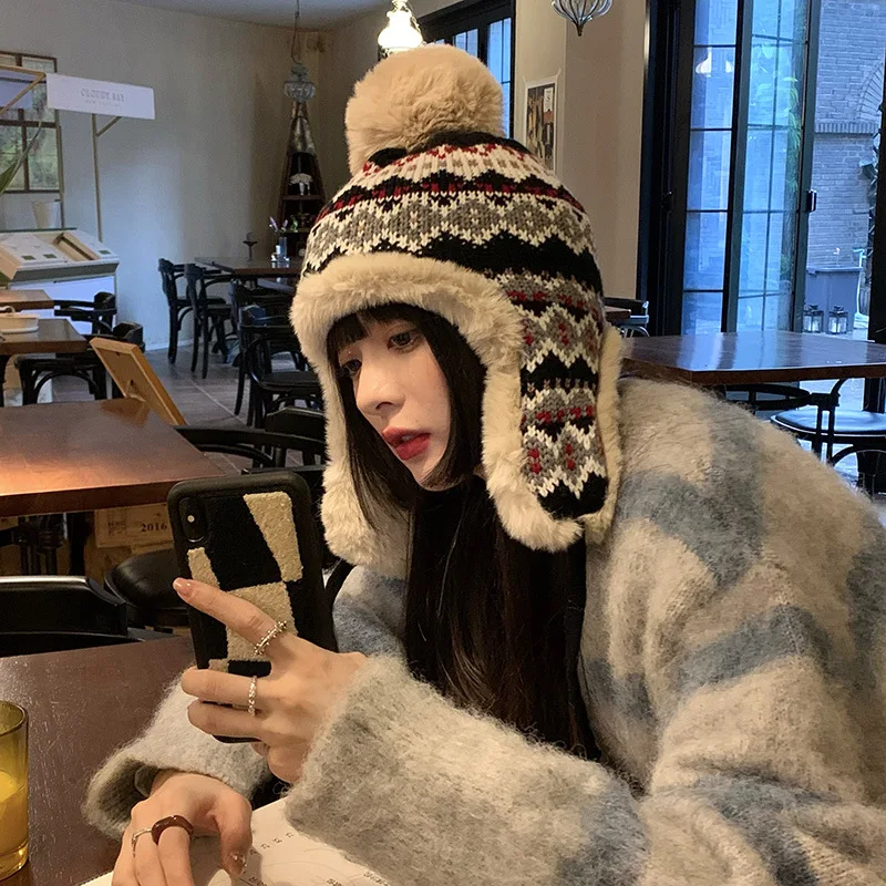 Vintage Winter Russian Bomber Hats For 