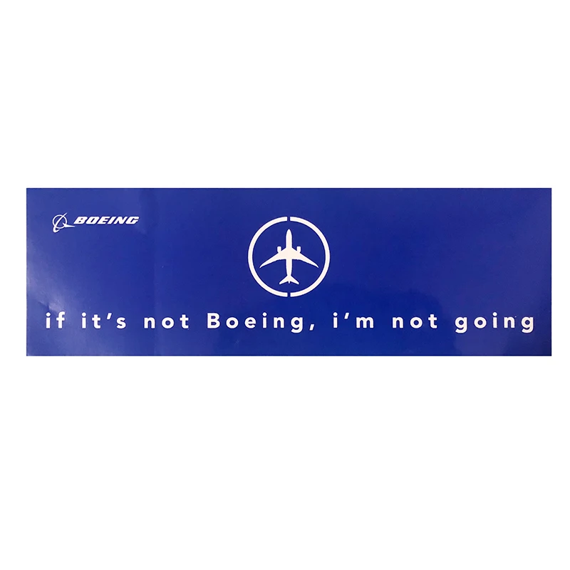 5 шт. Boeing плакат круглый/прямоугольник стикер водонепроницаемый для автомобиля Мотоцикл багаж сумка для любитель авиации пилот полета команды