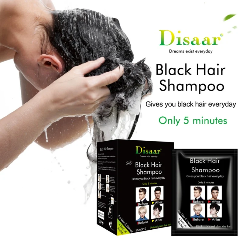 Black Hair Shampoos Only 5 Minutes White Hair Become Black Hair