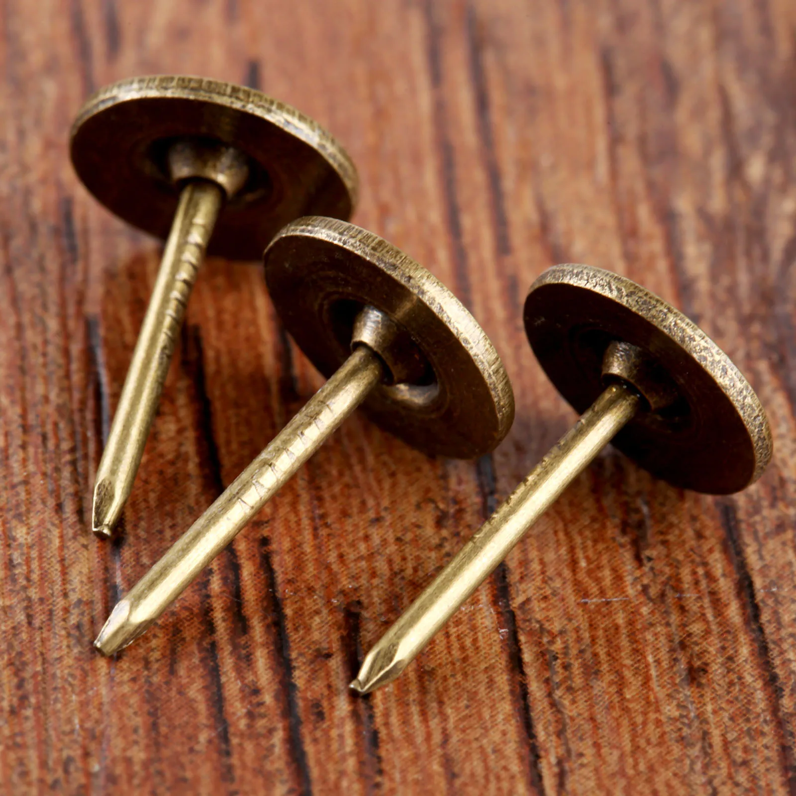 Sheens Chiodi Per Tappezzeria Testa Piatta - 100 Pezzi, Bronzo Ciano, 14x20 Mm, Per Divani E Mobili - Foto 3