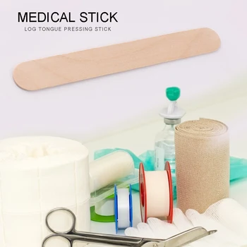 

100pcs Classic Wooden Wax Sticks Practical Tongue Depressor Applicator Stick Multi-functional Medical Waxing Craft