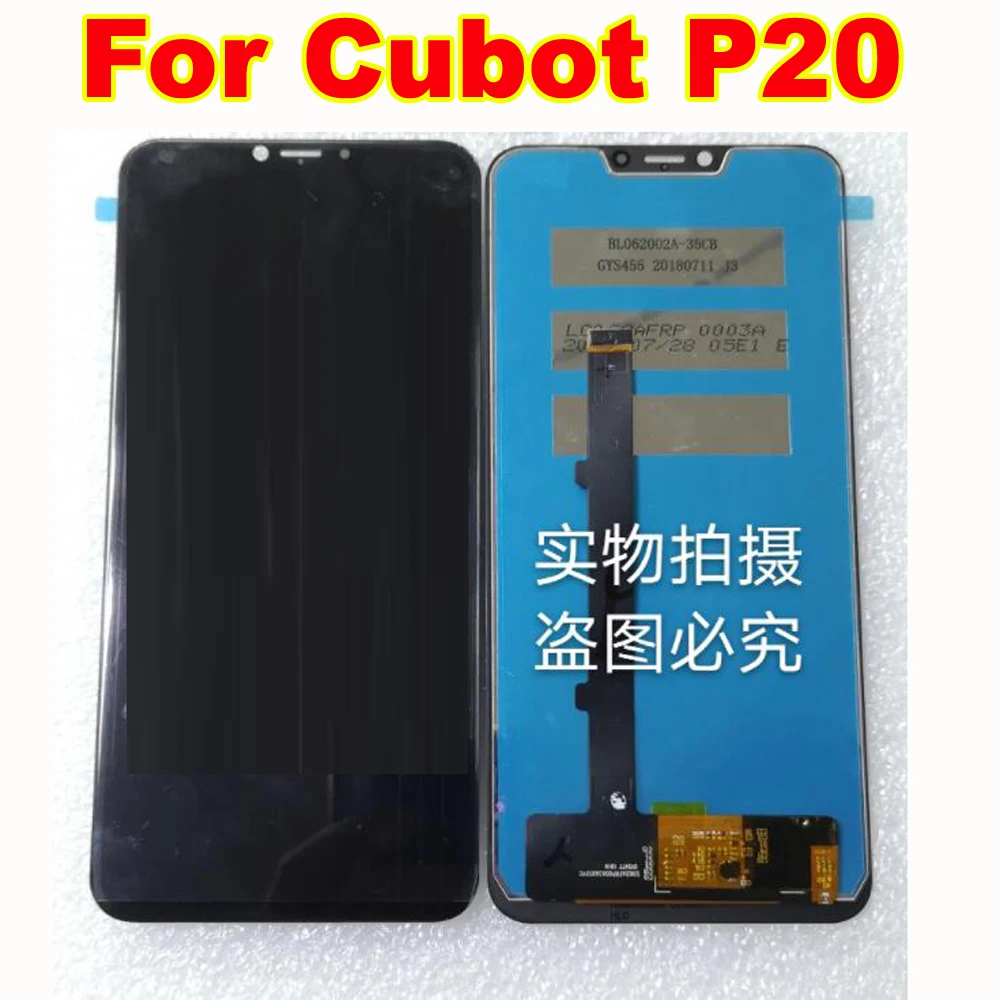 Best Working Glass Panel LCD Display Touch Screen Digitizer Assembly Sensor For Cubot P20 6.18&quot Phone Pantalla Replacement | Мобильные