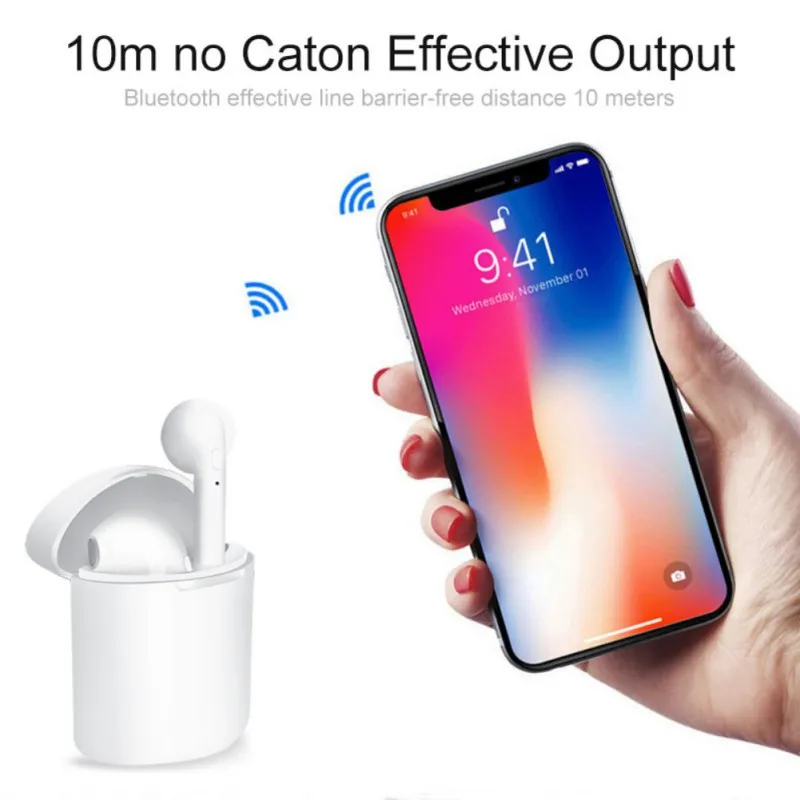 Double Earbuds Stereo Wireless TWS Hands Free Headset Accessories In ear Earphone For Bluetooth 5 0 360 Hours Long Standby Time